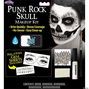 punk rock skull makeup kit~fw2820cps