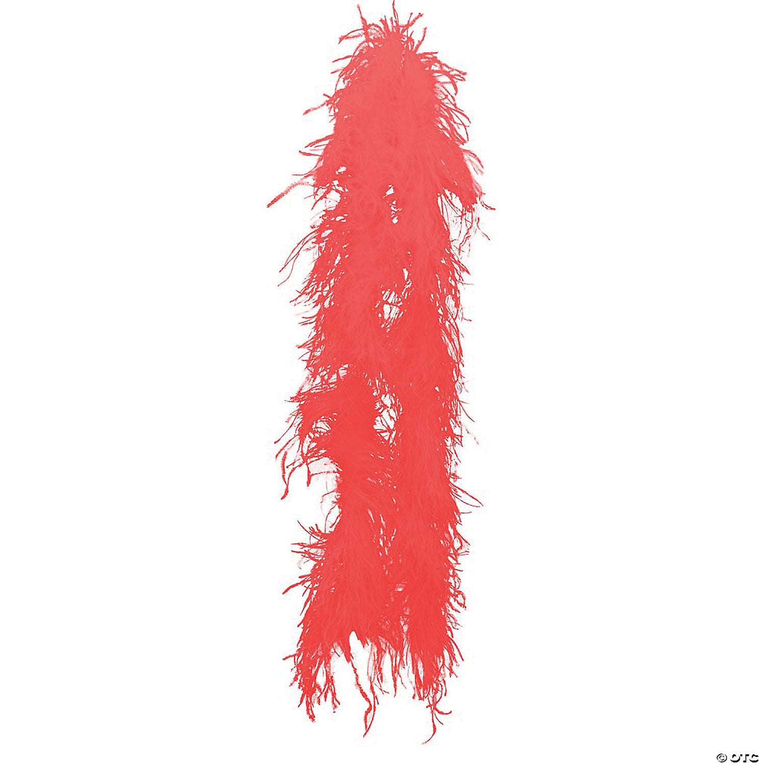 red ostrich boa~bb34rd