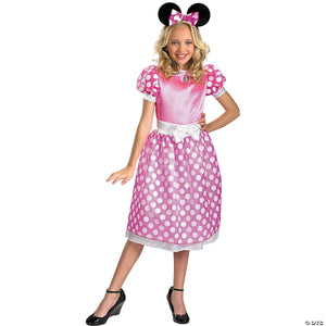 girl s pink classic minnie mouse costume~dg18921s-a01