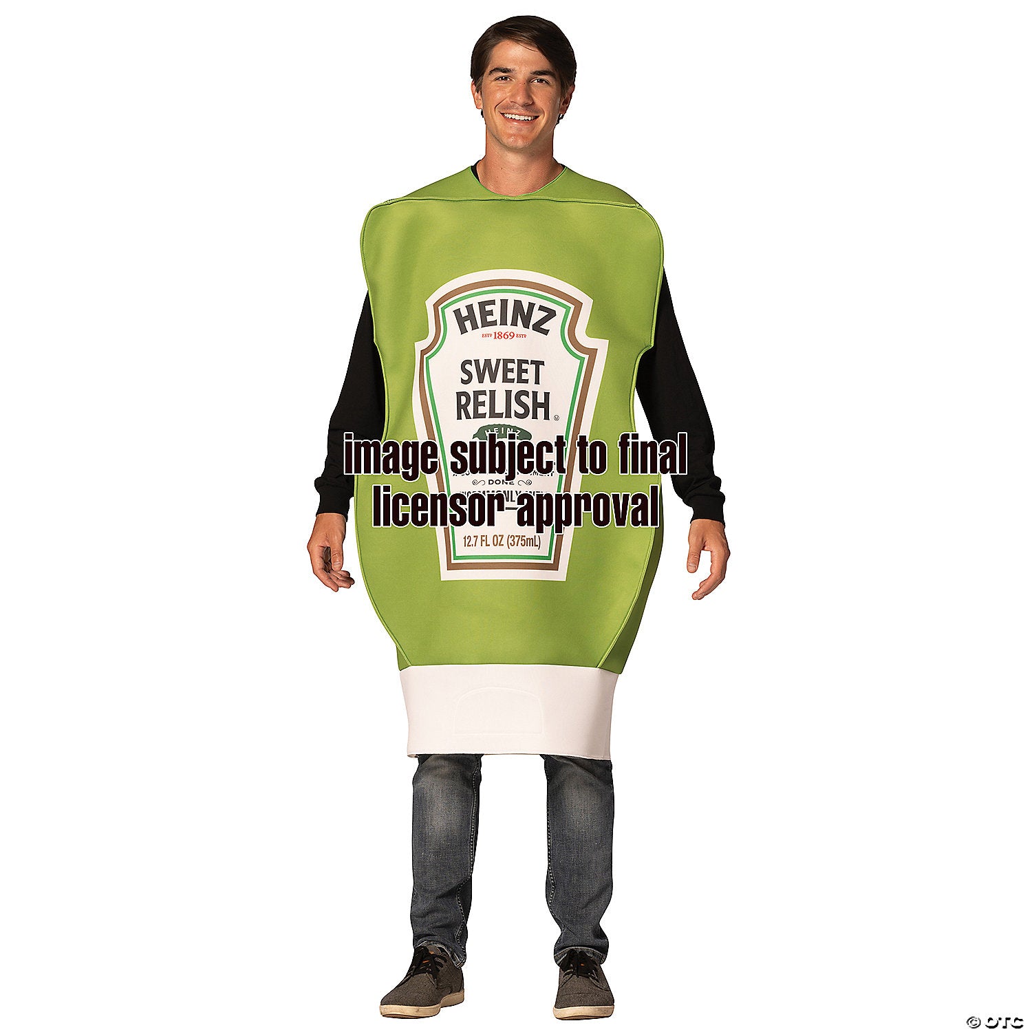 adults heinz& 8482  relish squeeze bottle costume~gcr1301