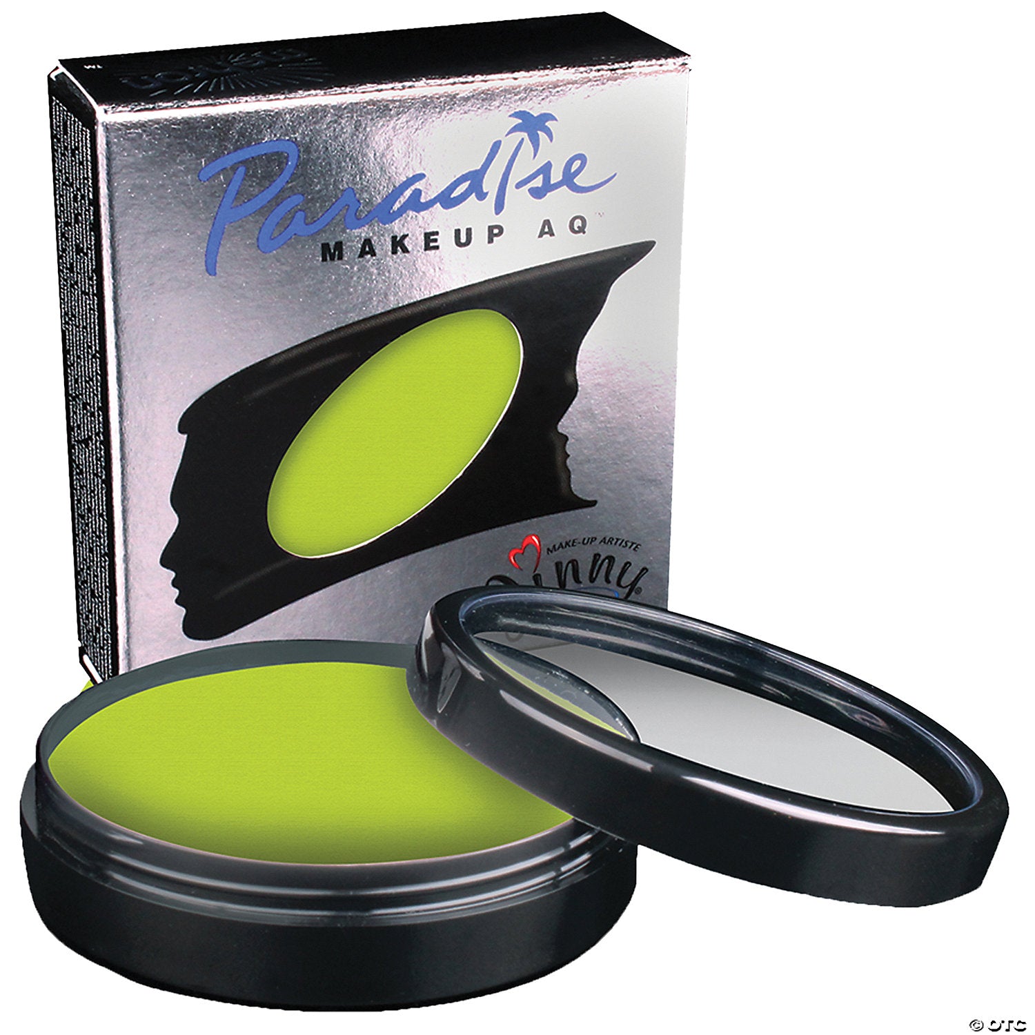 mehron paradise pro aq& 8482  makeup single lime~dd800l