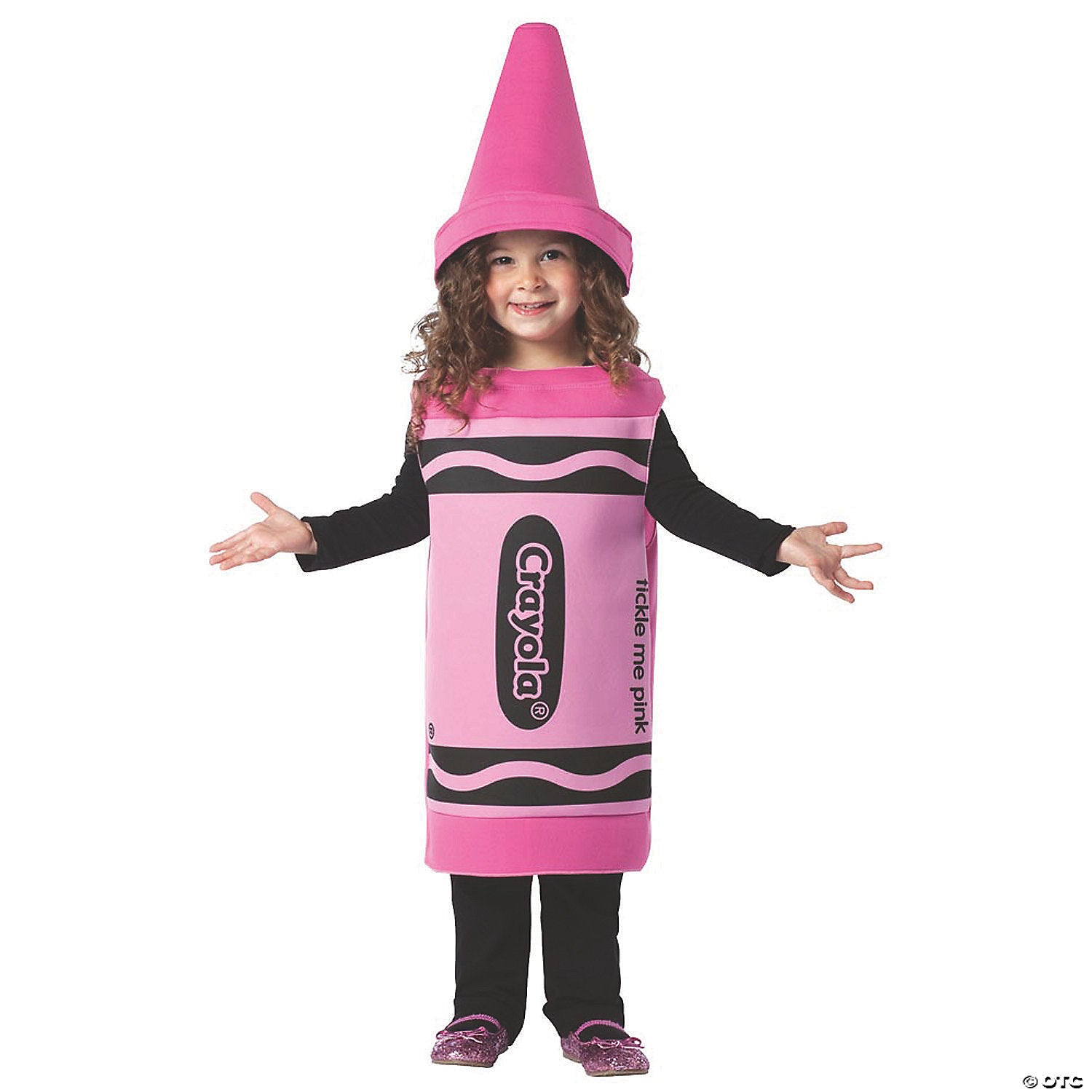 toddler girl& 8217 s crayola& 174  tickle me pink costume   3t 4t~gc450405