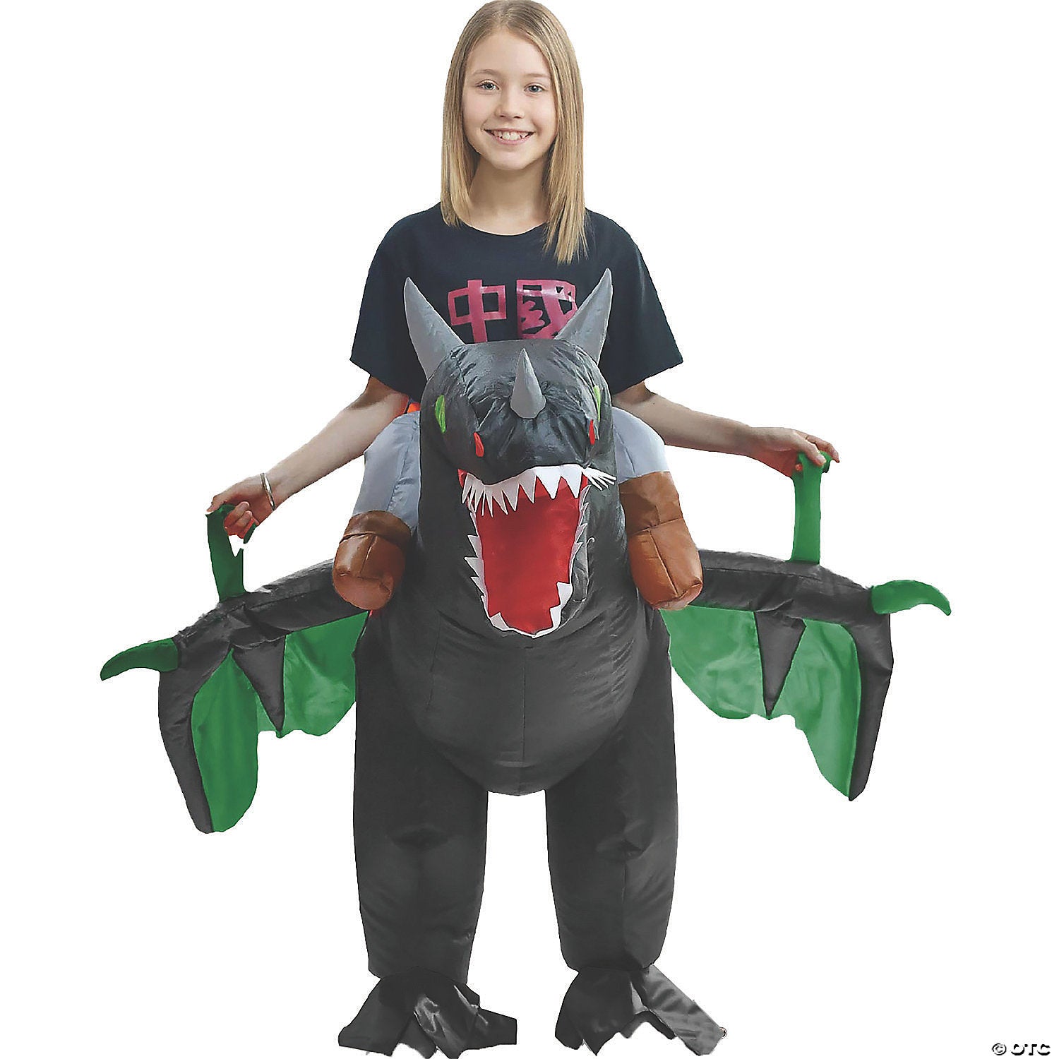 kid s inflatable dragon ride on costume~sh21203