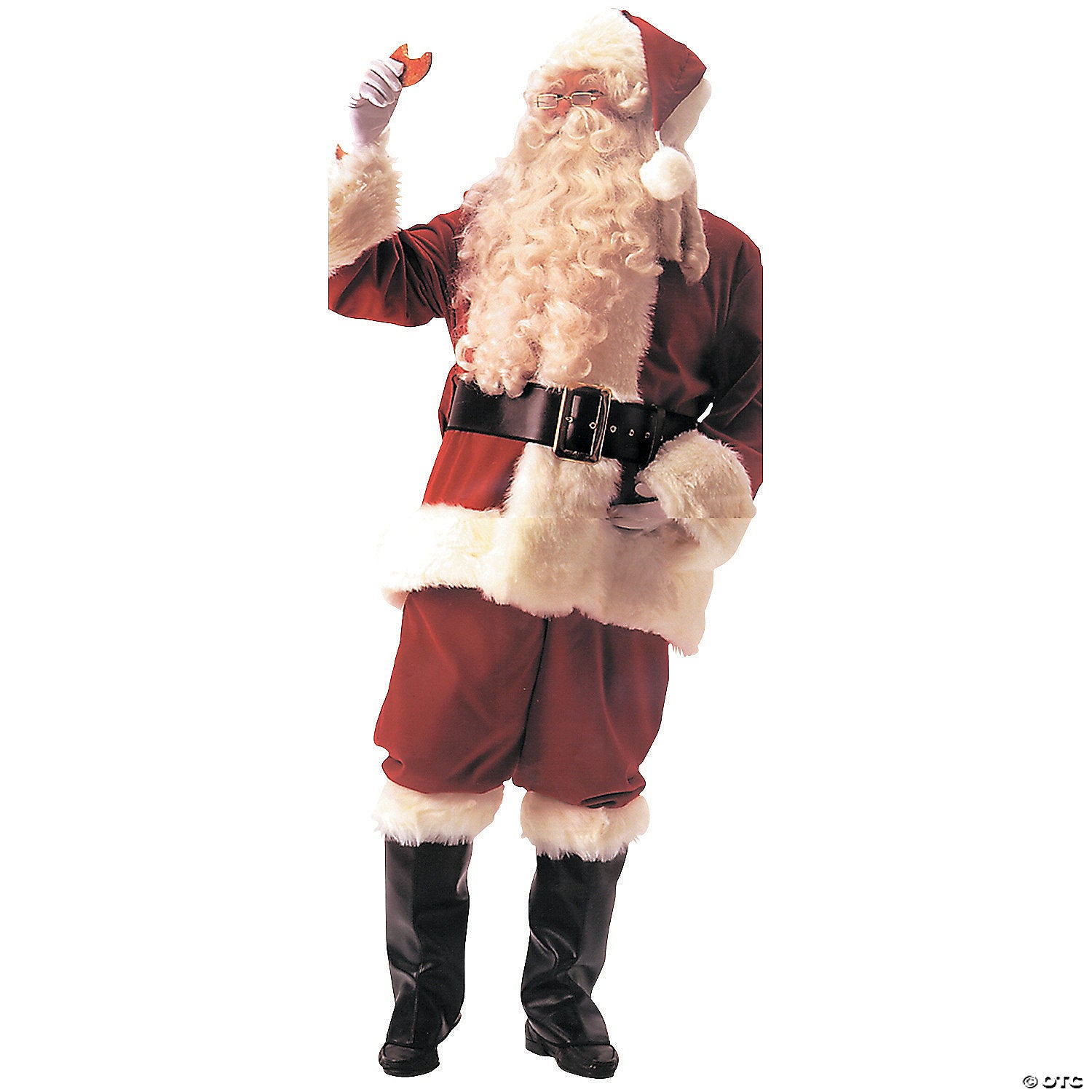 men s deluxe velvet santa suit costume   large~ae14