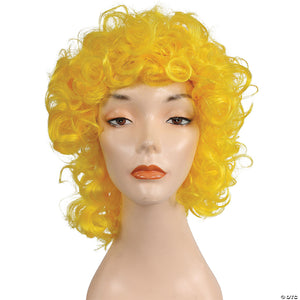 adults yellow deluxe curly clown wig~lw331yw-a03