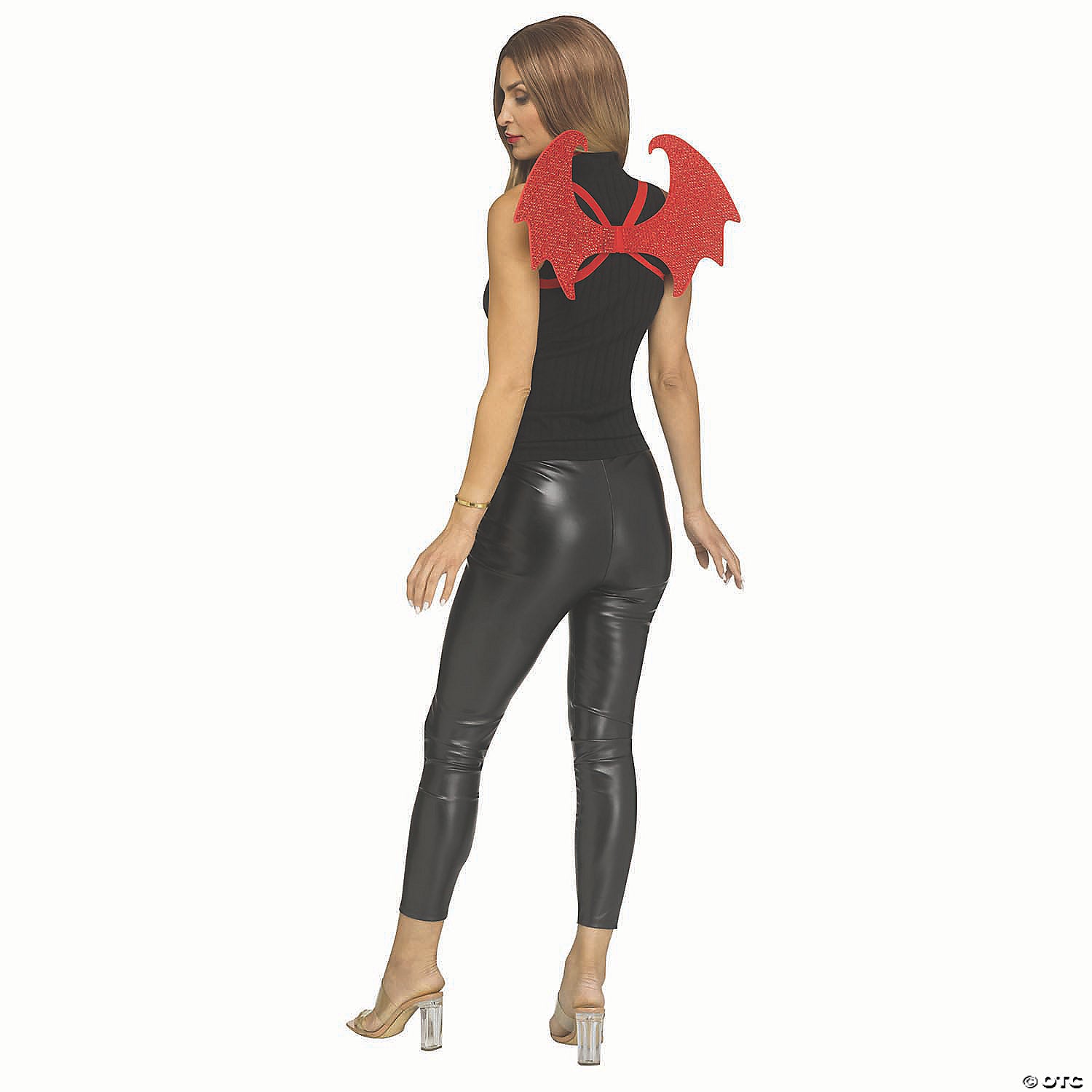 adults red rhinestone bling diva wings costume accessory~fw96961r