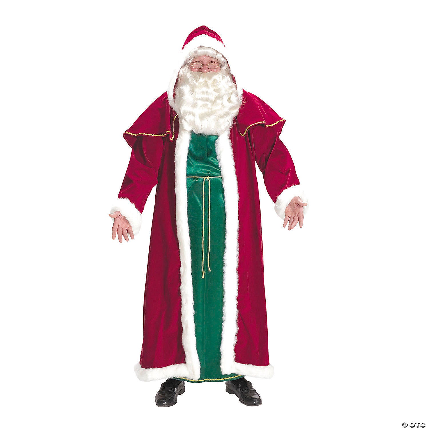 men& 8217 s victorian santa suit costume   size 42 50~ae7755