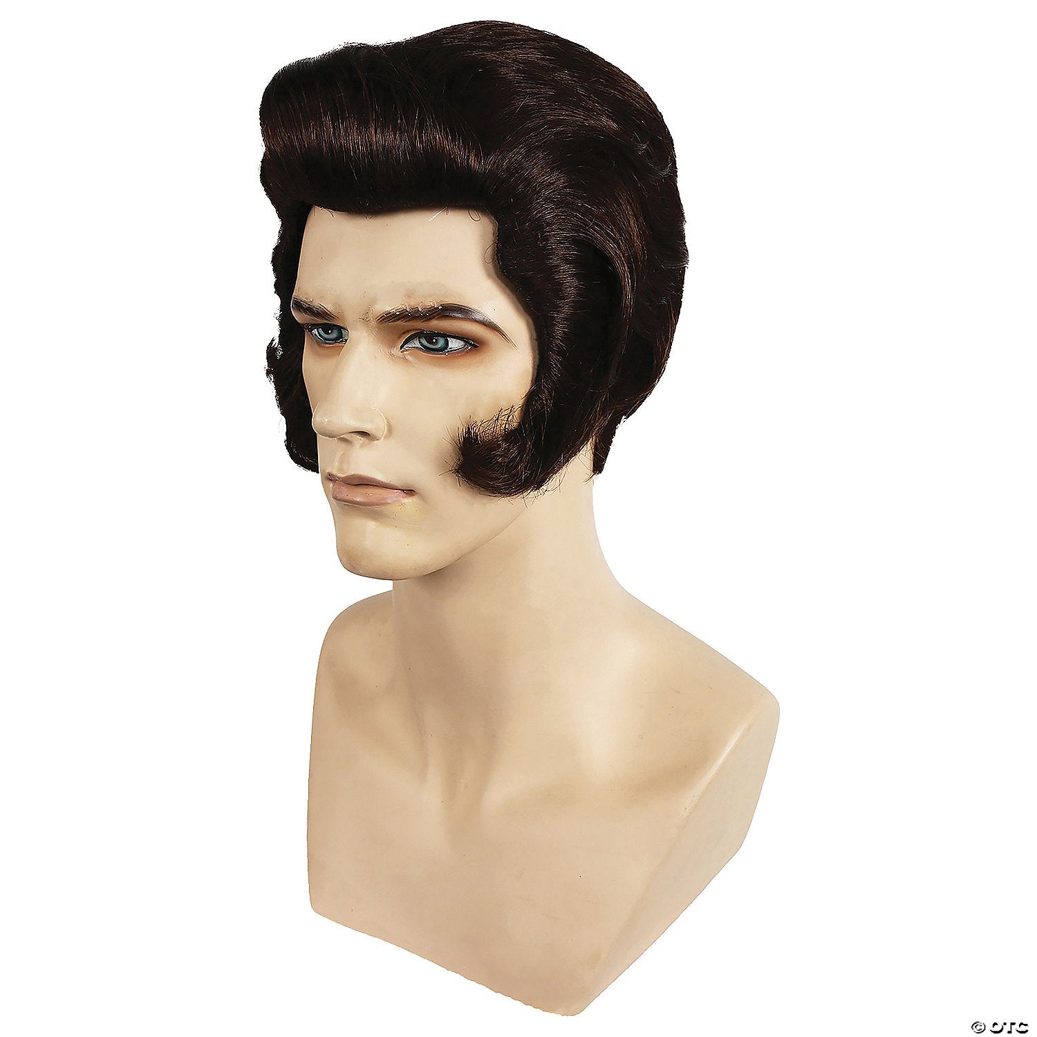 Deluxe 50's Rocker Wig Medium Chestnut Brown 6