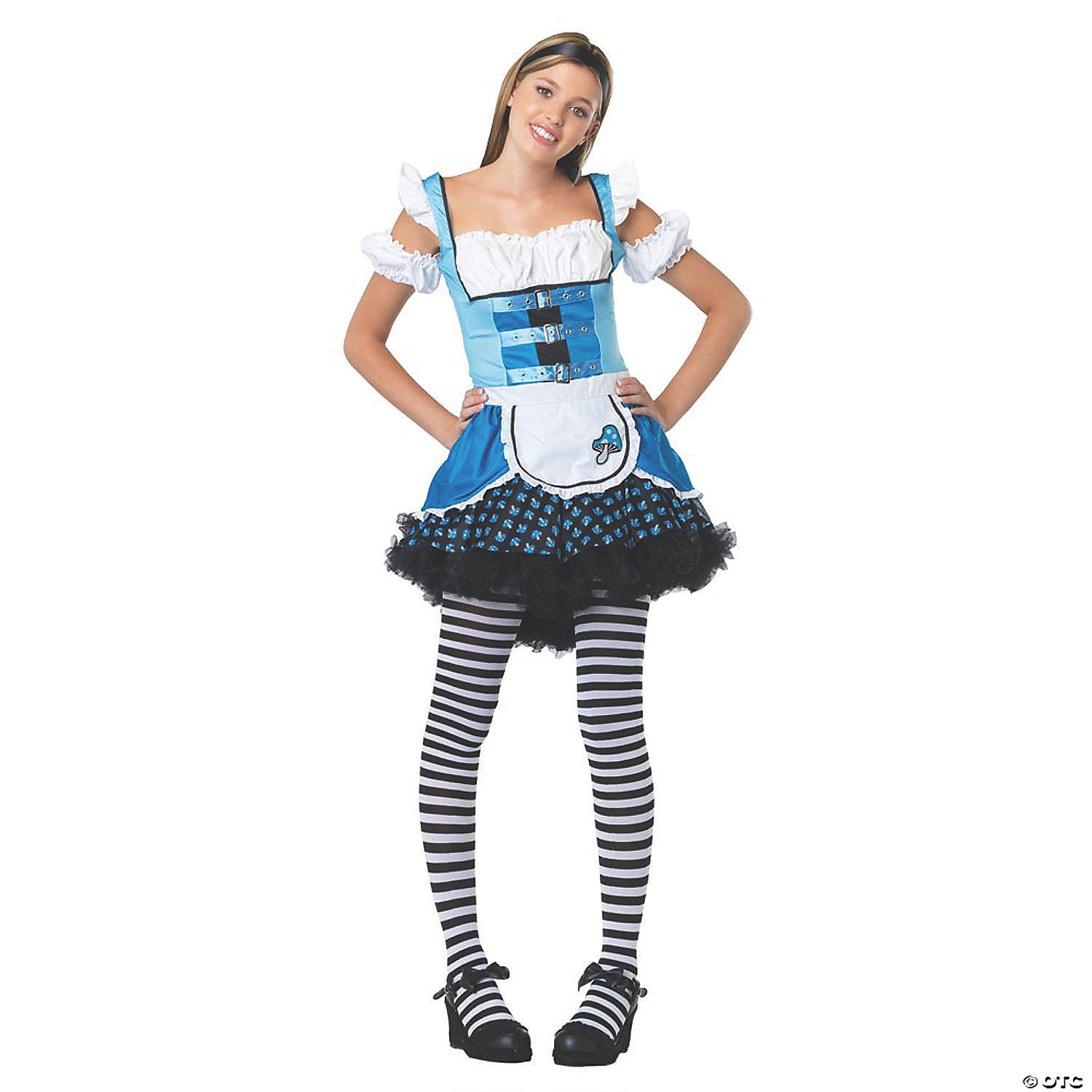 teen girl s mushroom alice costume small medium 10 12~uaj48023sd