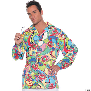 men s 60s shirt costume    extra large~ur29130xl