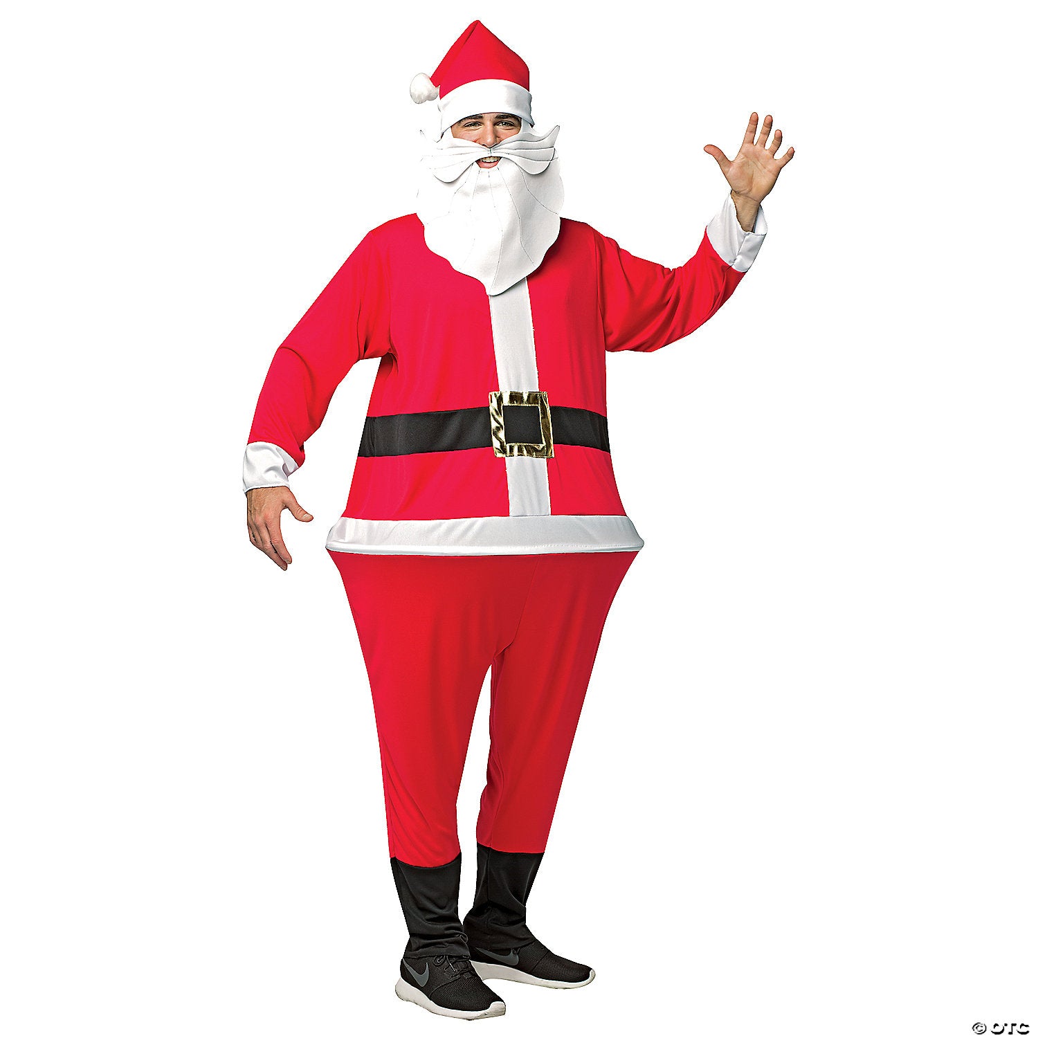 adult santa hoopster costume~gc6655