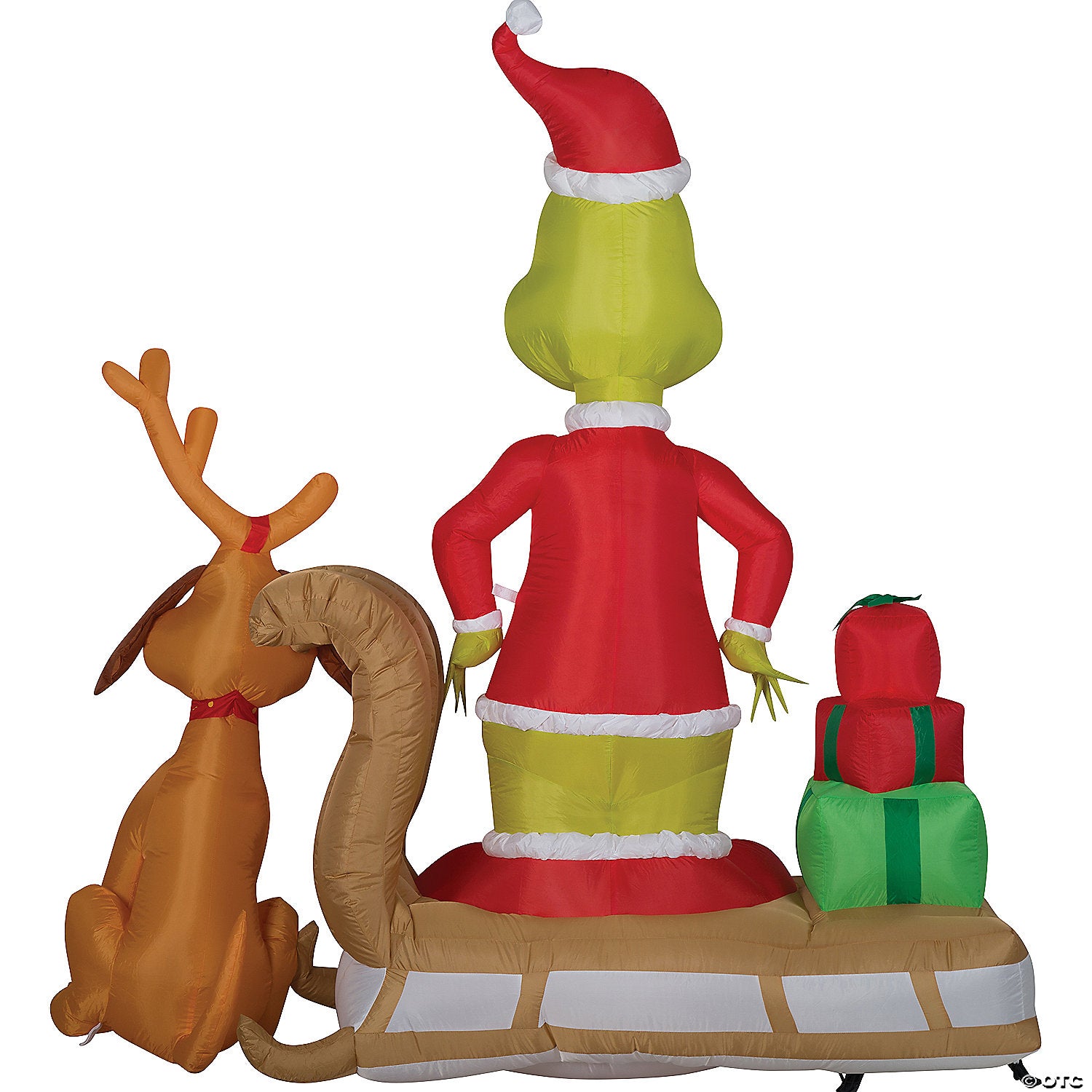 72  blow up inflatable dr  seuss& 8482  the grinch & max on sled outdoor yard decoration~ss111796g-a02