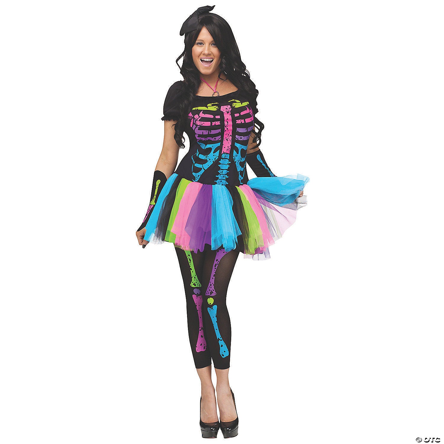 women& 8217 s funky punk bones costume   large~fw112594ml