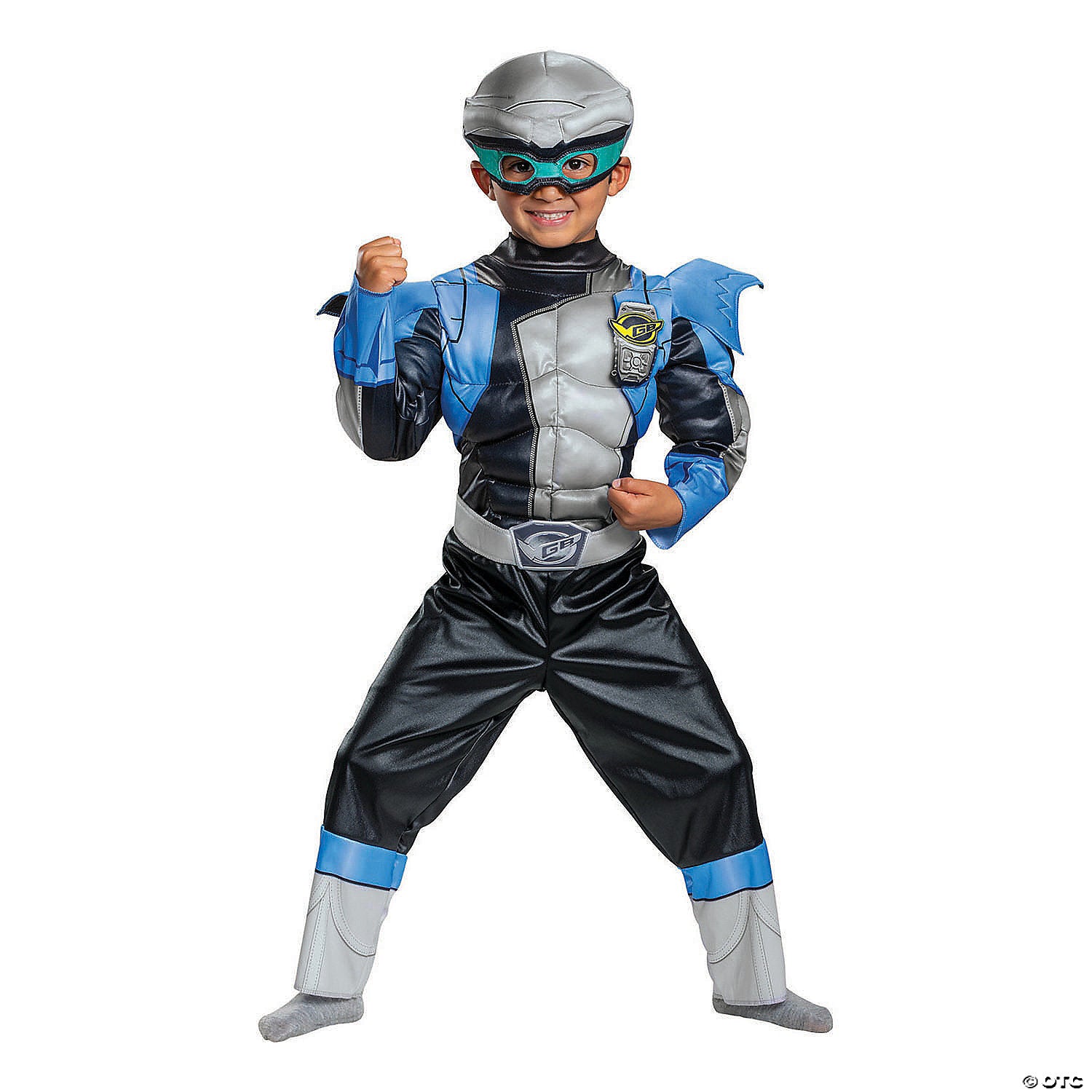 toddler s muscle silver ranger beast morphers costume~dg104749m