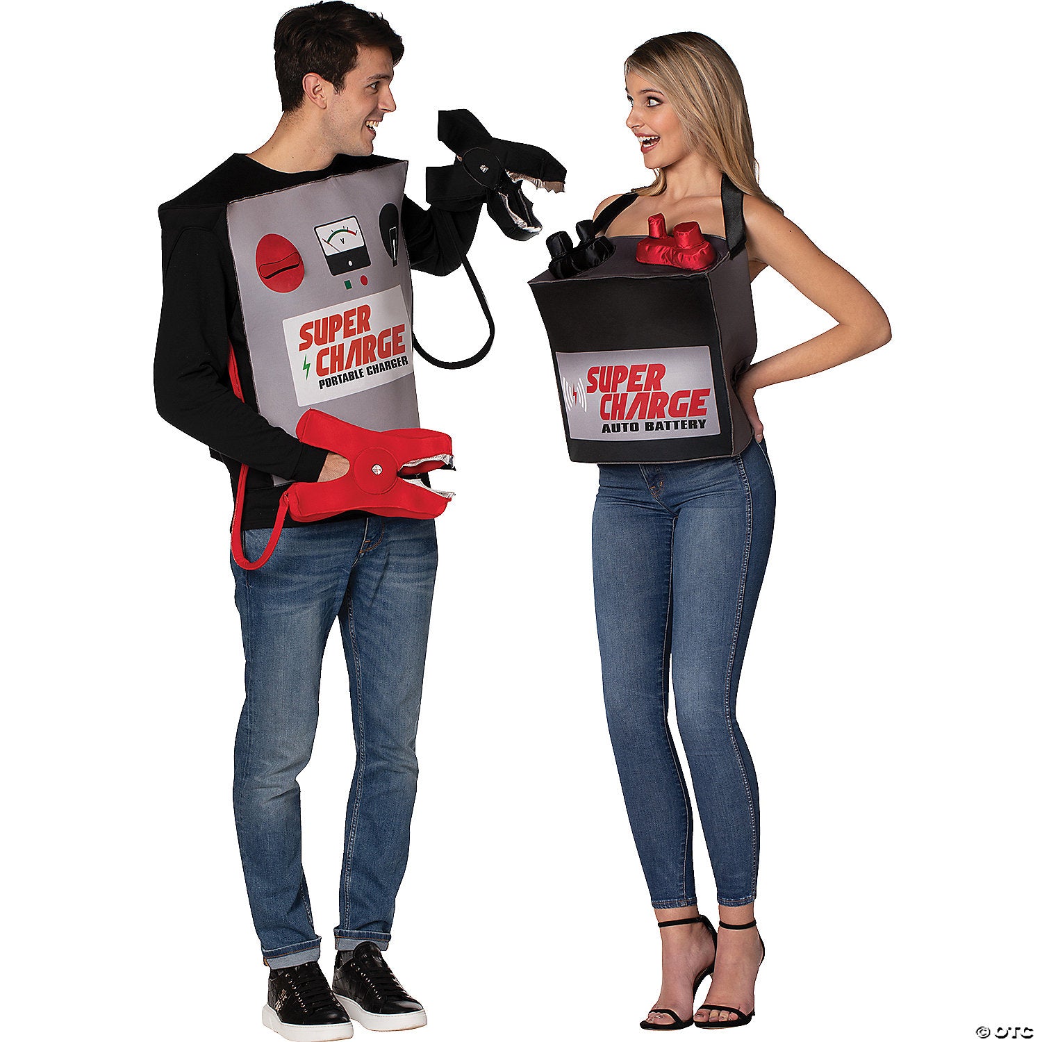 battery jumper cables couples costume~gc6377-a02