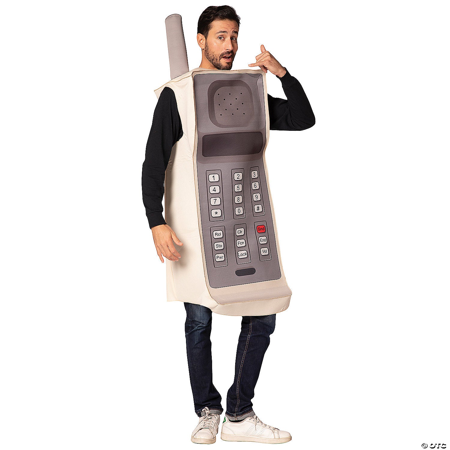 retro brick cell phone adult costume~gc1675