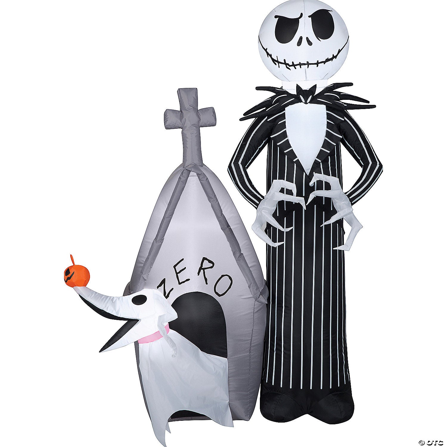 60  blow up inflatable nightmare before christmas jack skellington & zero with house outdoor halloween yard decoration~ss224416g-a02