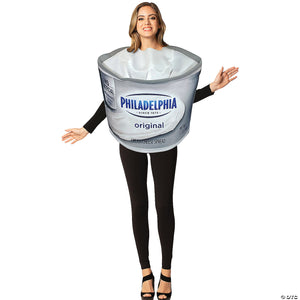 adults kraft& 8482  philadelphia cream cheese costume~gc1707