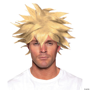 adults blonde spikey anim& 233  wig~ur30420