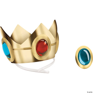 adults super mario bros & 8482  princess peach crown & amulet~dg73757-a01