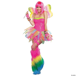 women& 8217 s rainbow fairy costume   large~rl9566lg