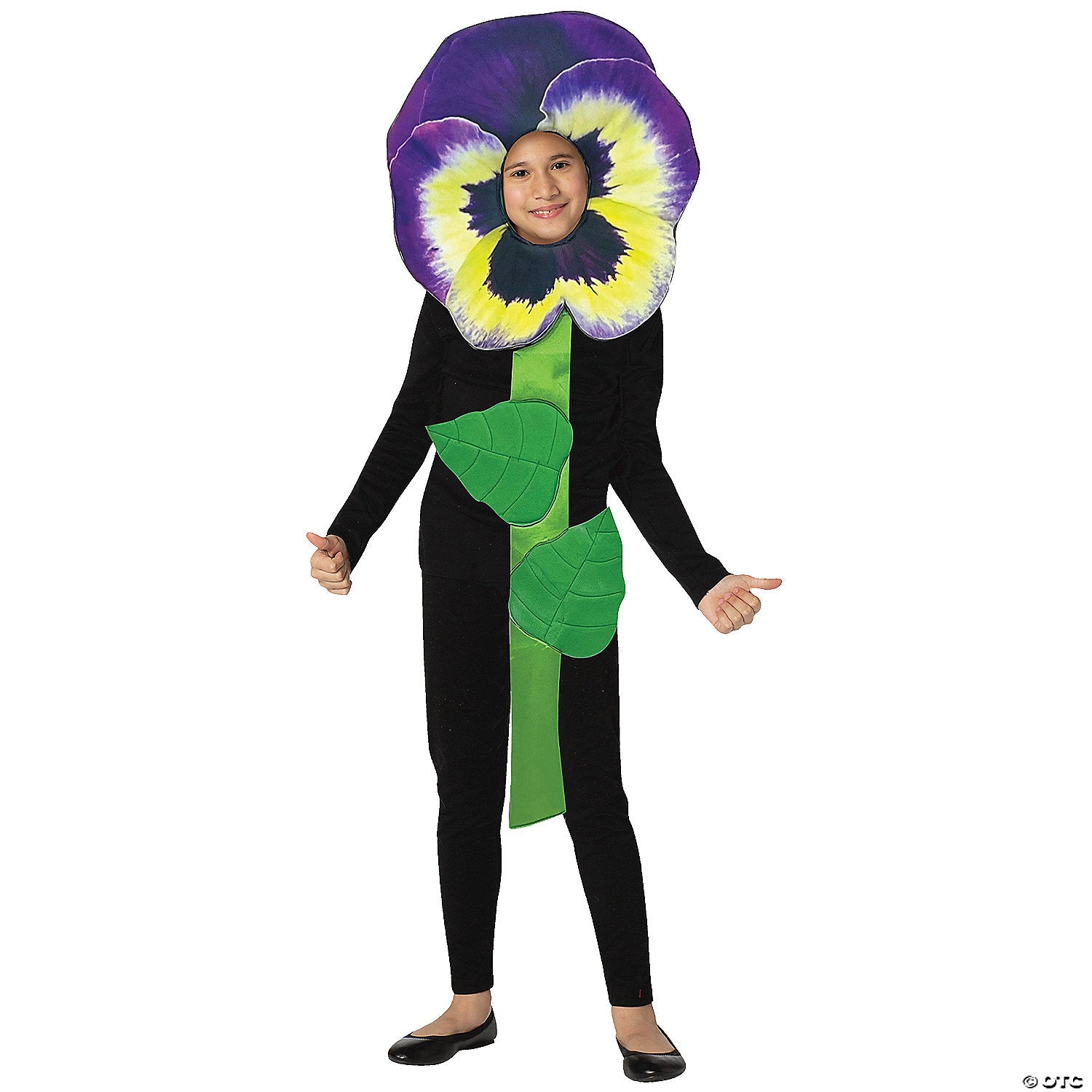kids purple pansy flower costume~gc1166710