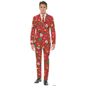 men s red icon christmas suit~osas0072xl