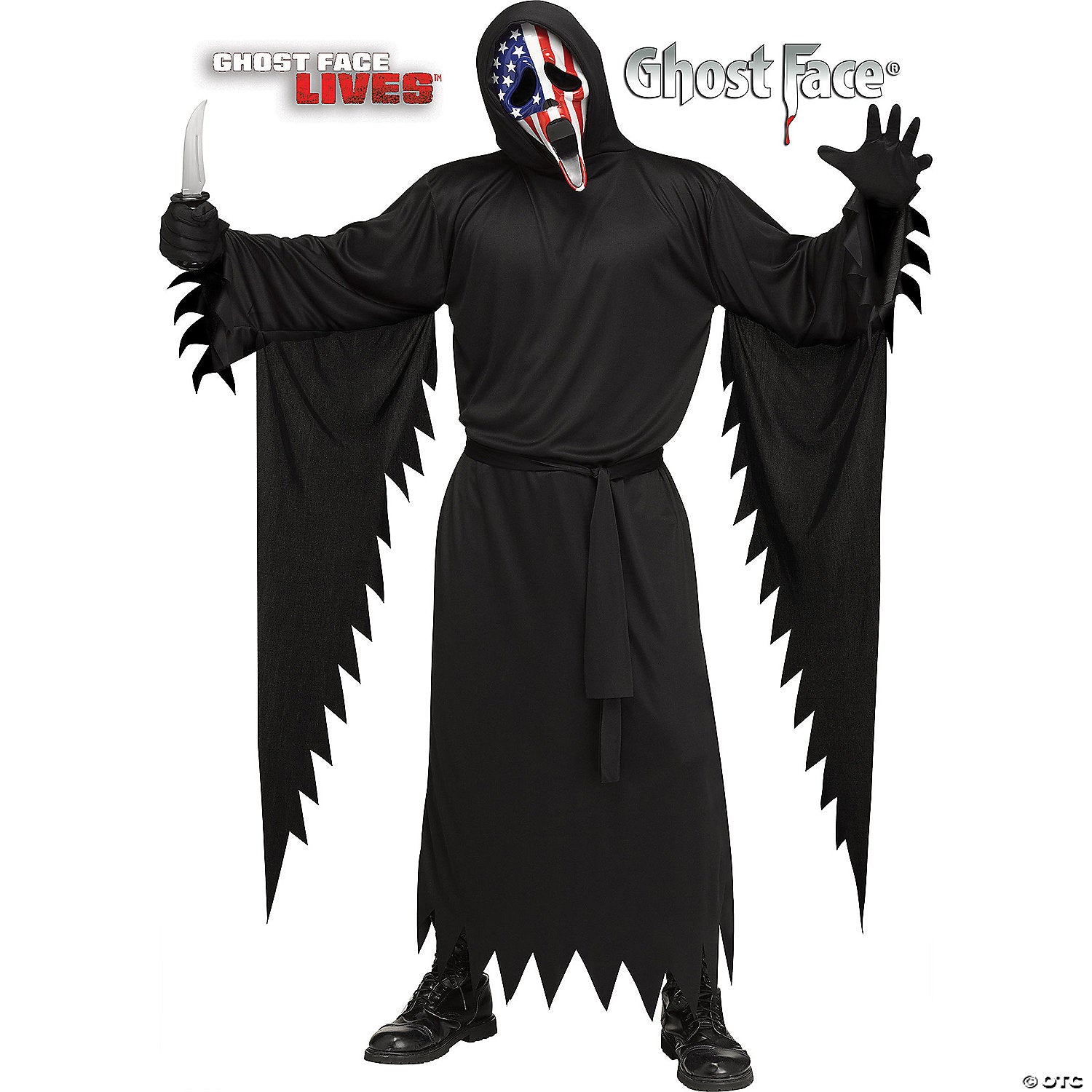 adults scream& 8482  patriotic ghostface costume~fw137414