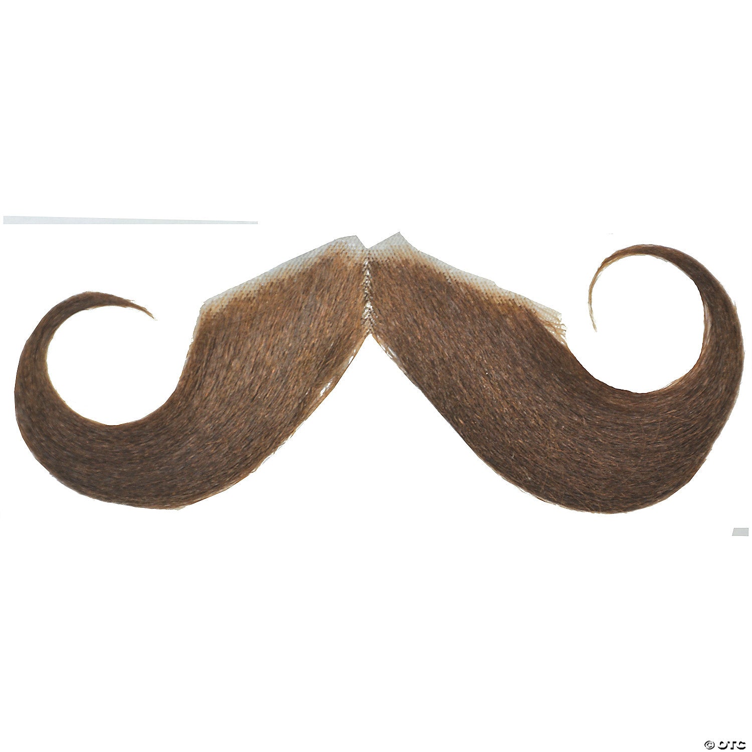 men s human hair curled ends mustache~cb36lb