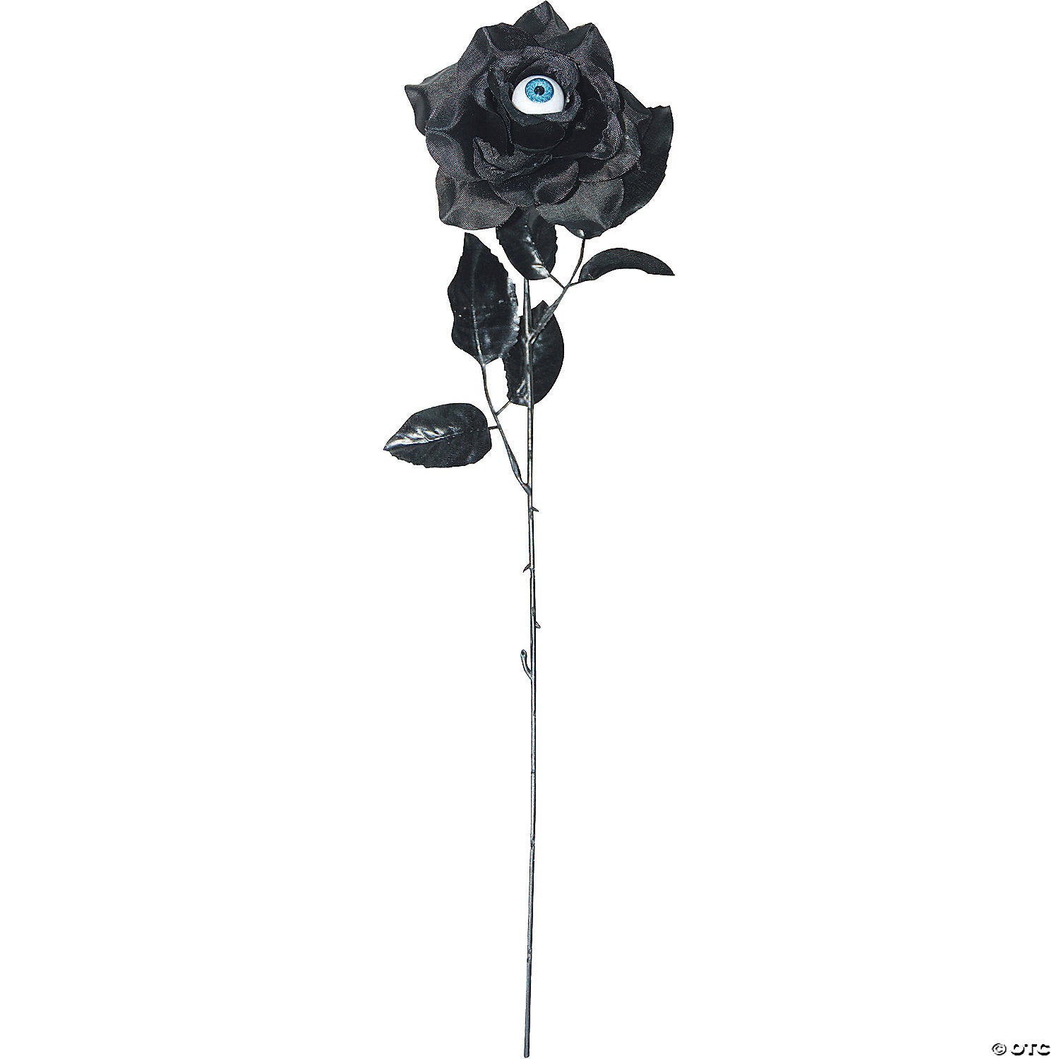 black rose with eye hairpin~ss74068