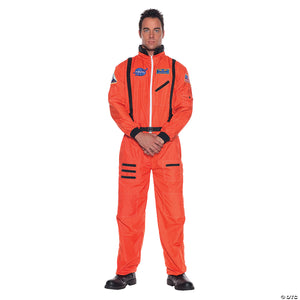 adults orange astronaut costume   one size fits most~ur29137