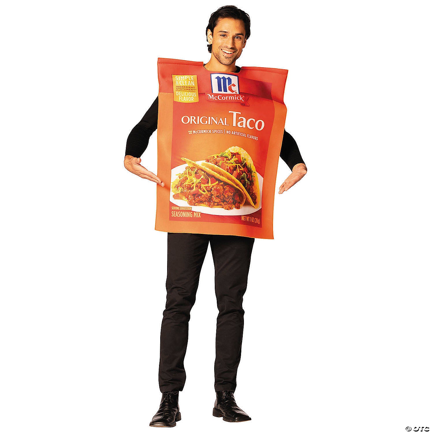 adults mccormick& 8482  taco seasoning packet costume~gcr1369