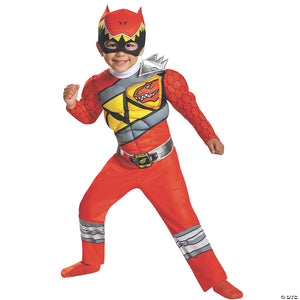 boy s classic muscle red ranger dino costume   small~dg82740l