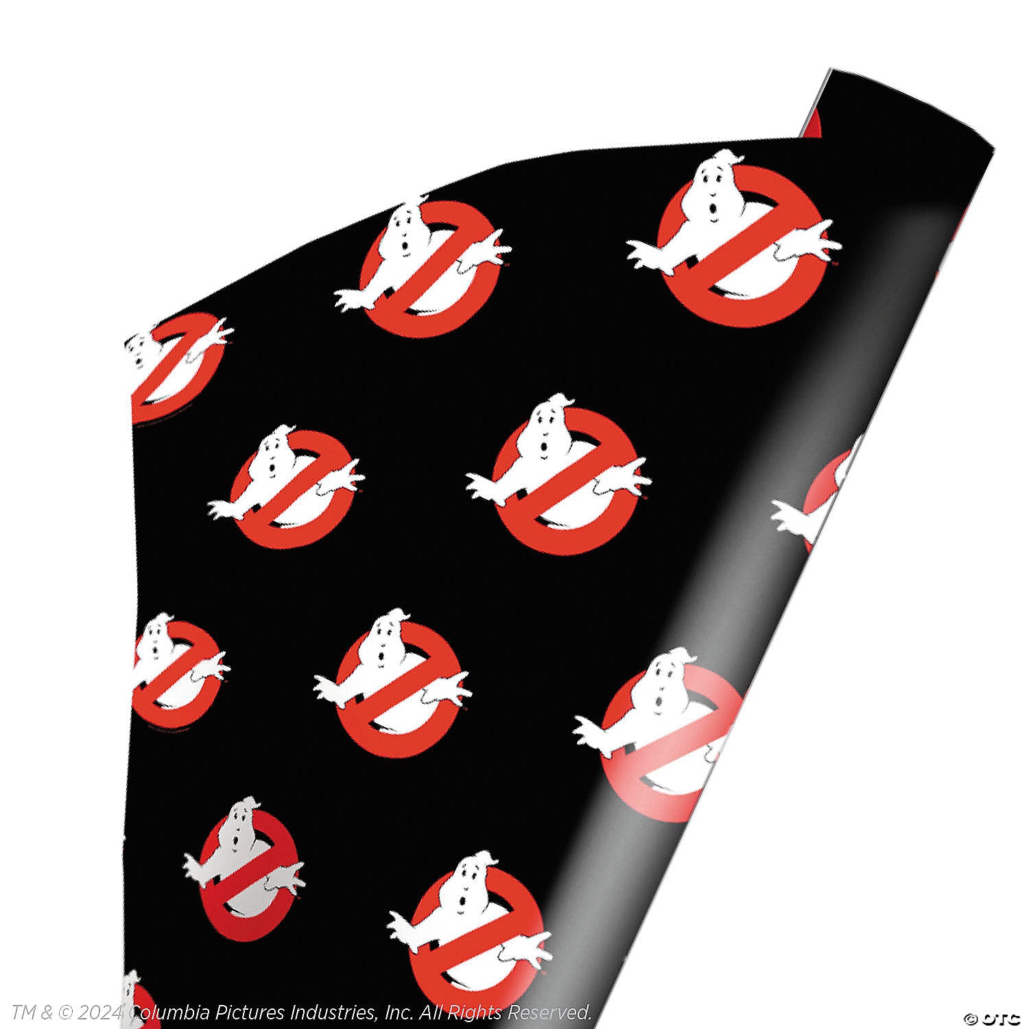 96  x 30  wrapped in terror ghostbusters& 8482  no ghost graphic wrapping paper~masfsp129