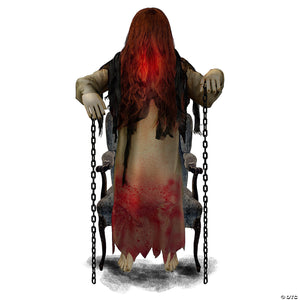 56  animated rising possessed woman halloween decoration~tt57404