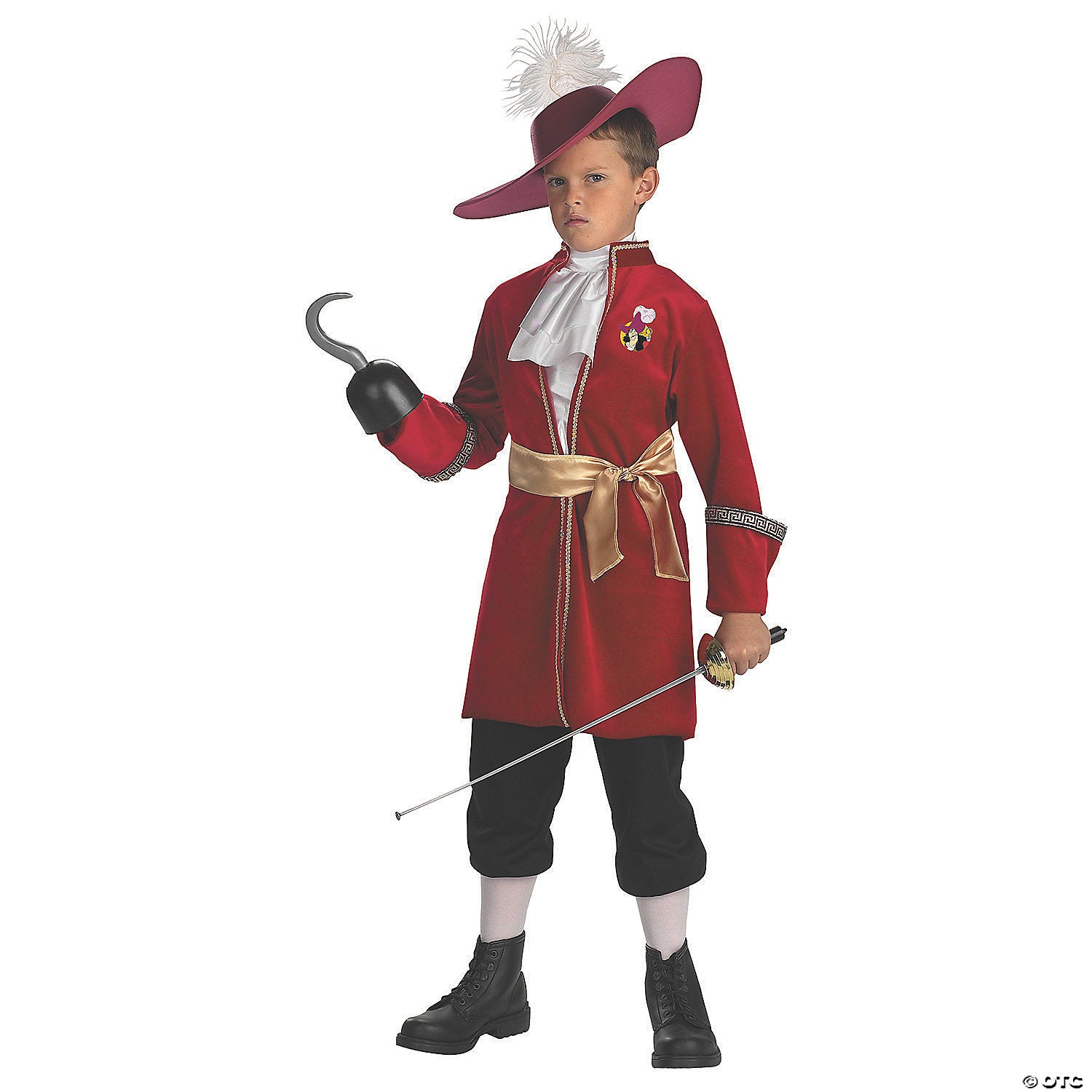 boy& 8217 s captain hook& 8482  costume   medium~dg5966k