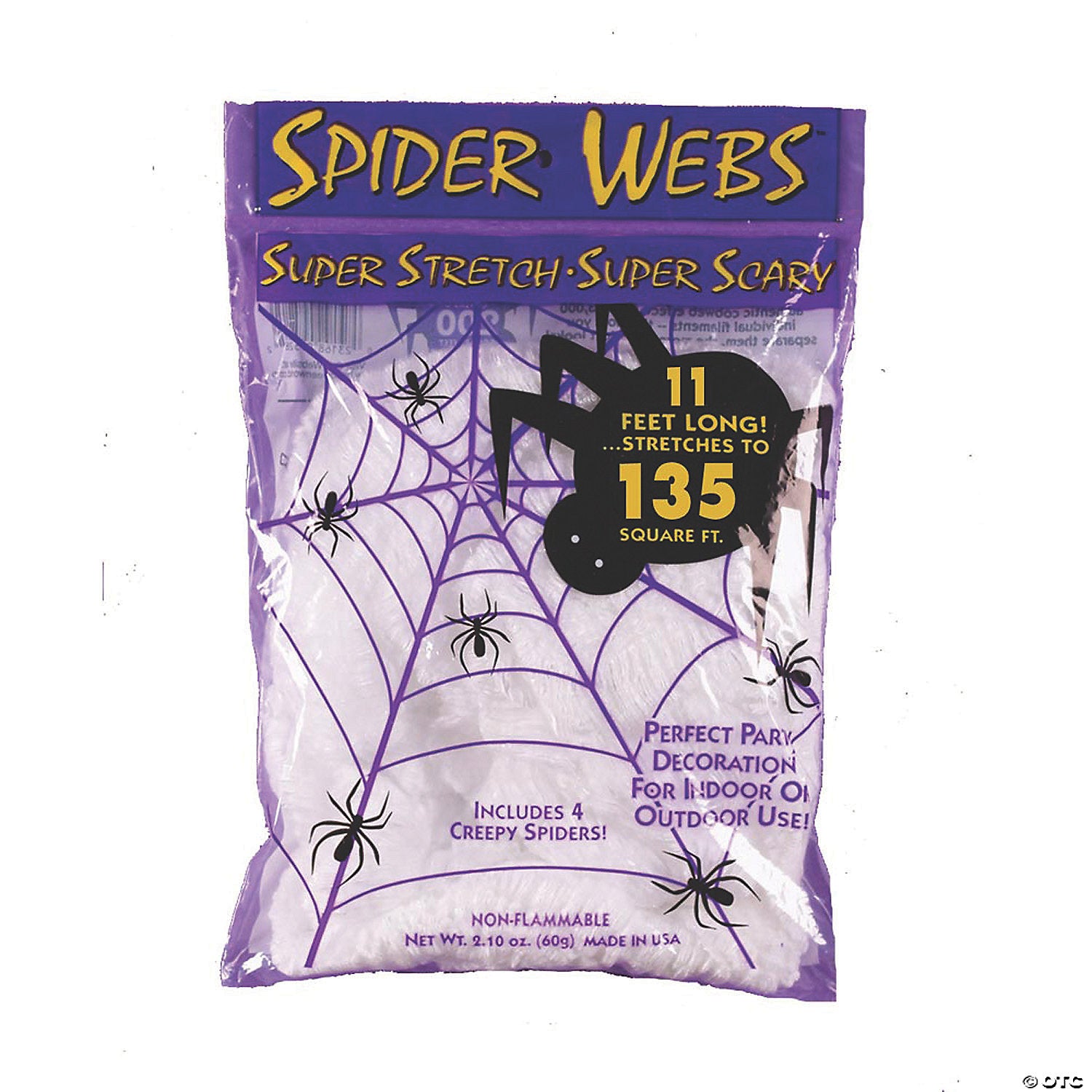 11  stretchy white spider web decoration~fw391