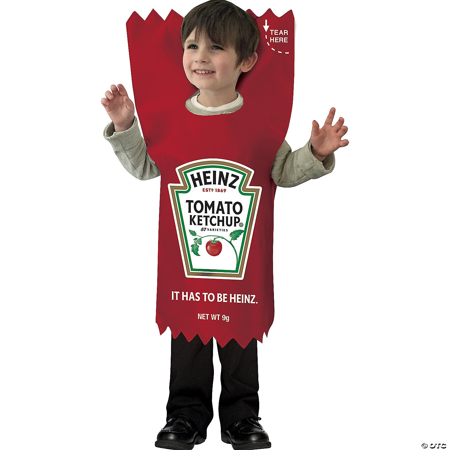 toddler heinz ketchup packet costume~gc4869