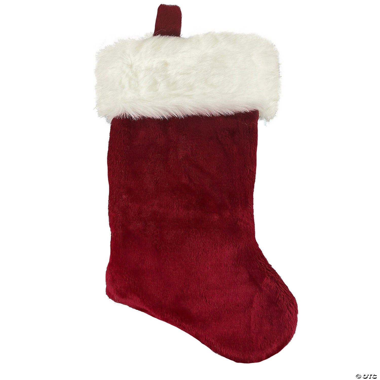 21  burgundy santa christmas stocking~ae3221b