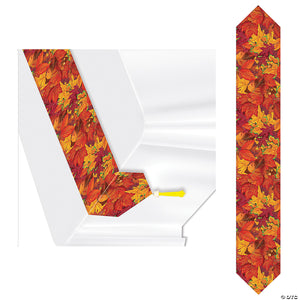printed fall leaf table runner~bg90019