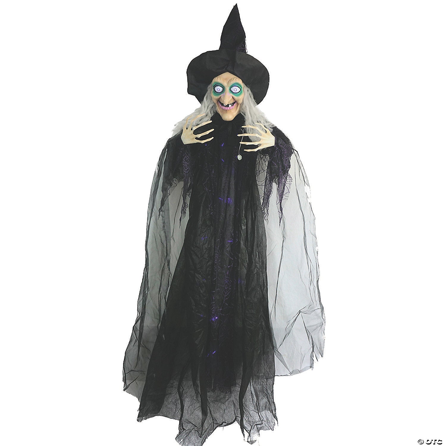 72  animated hanging witch halloween decoration~ss61173-a01