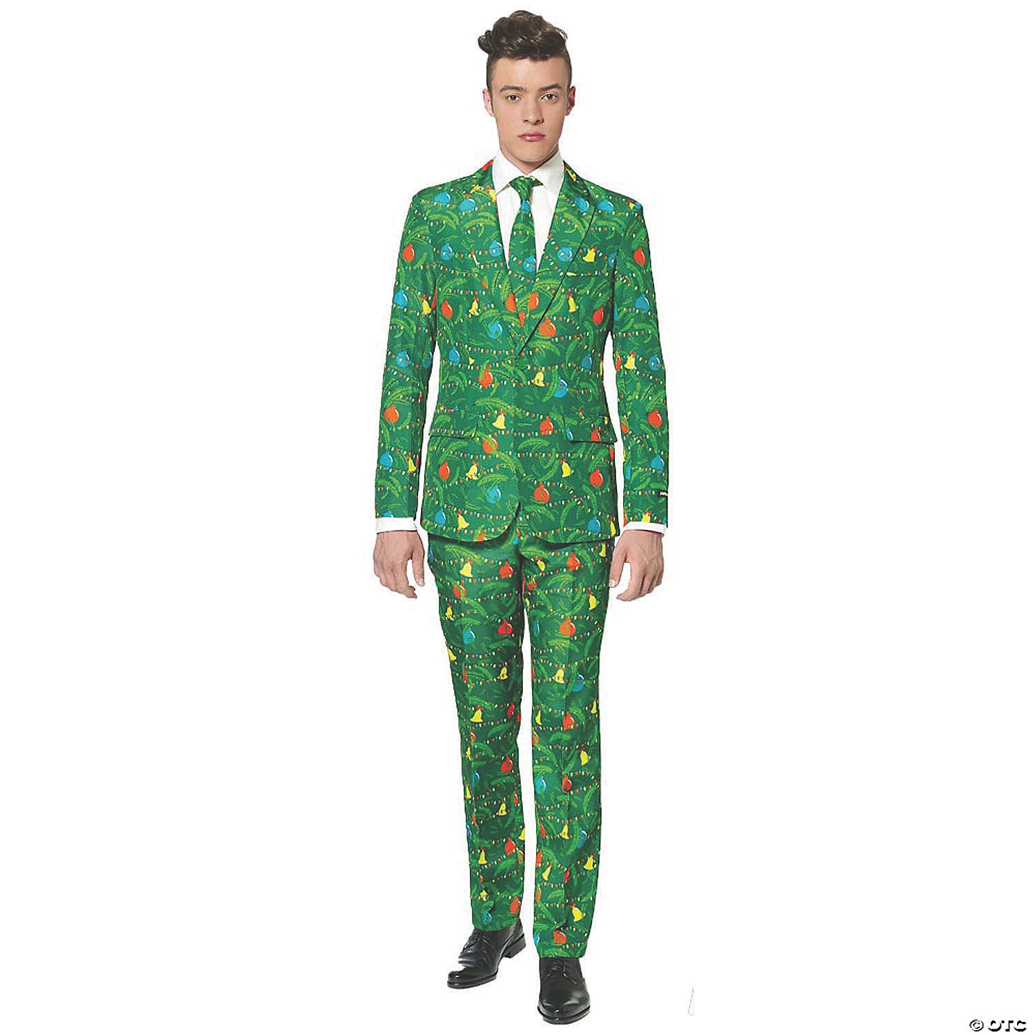 men& 8217 s green christmas tree suit   medium~osa0015md-a01