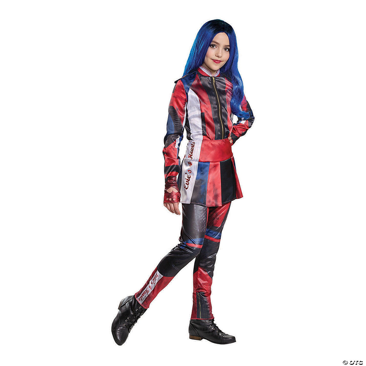 girl s deluxe descendants evie costume   large~dg20357j
