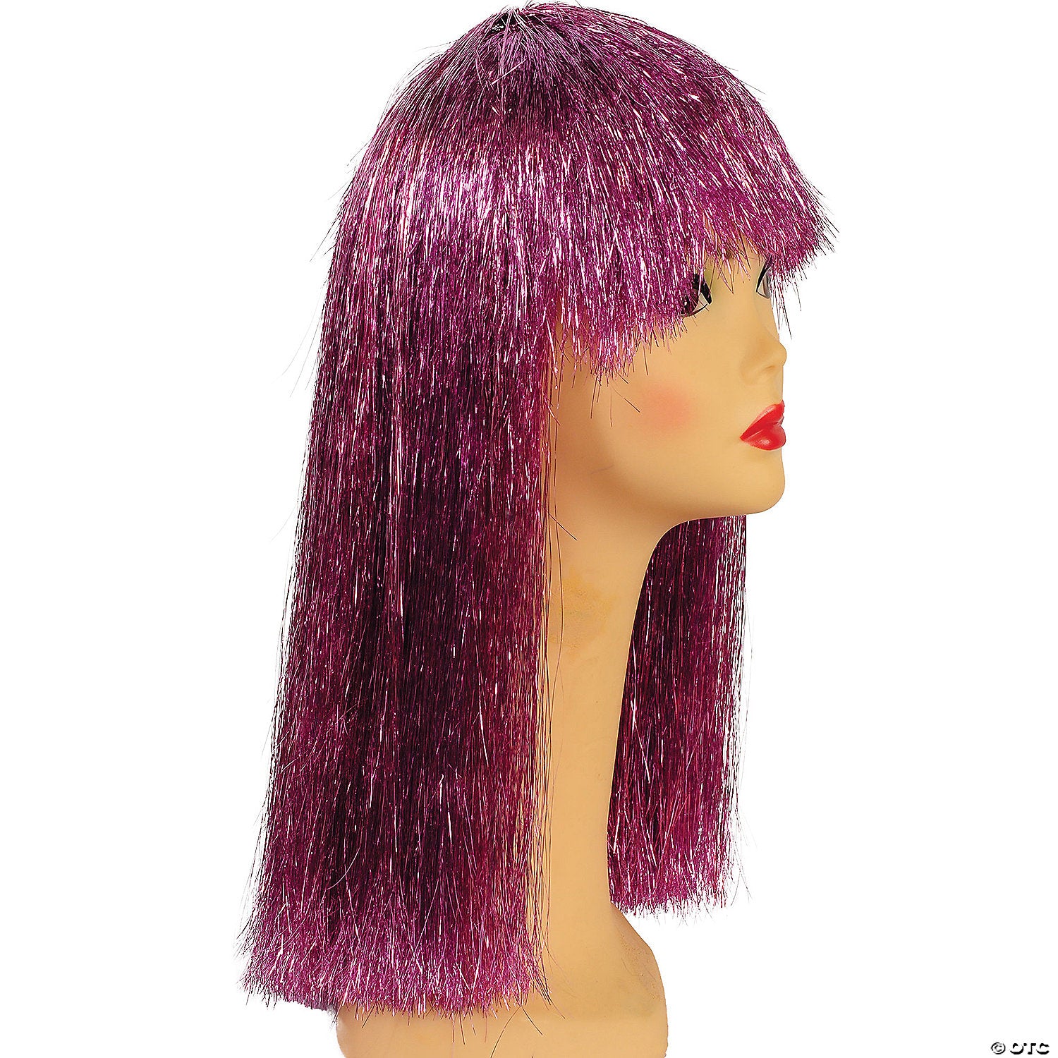 women s long tinsel pageboy wig~lw206htpk-a03