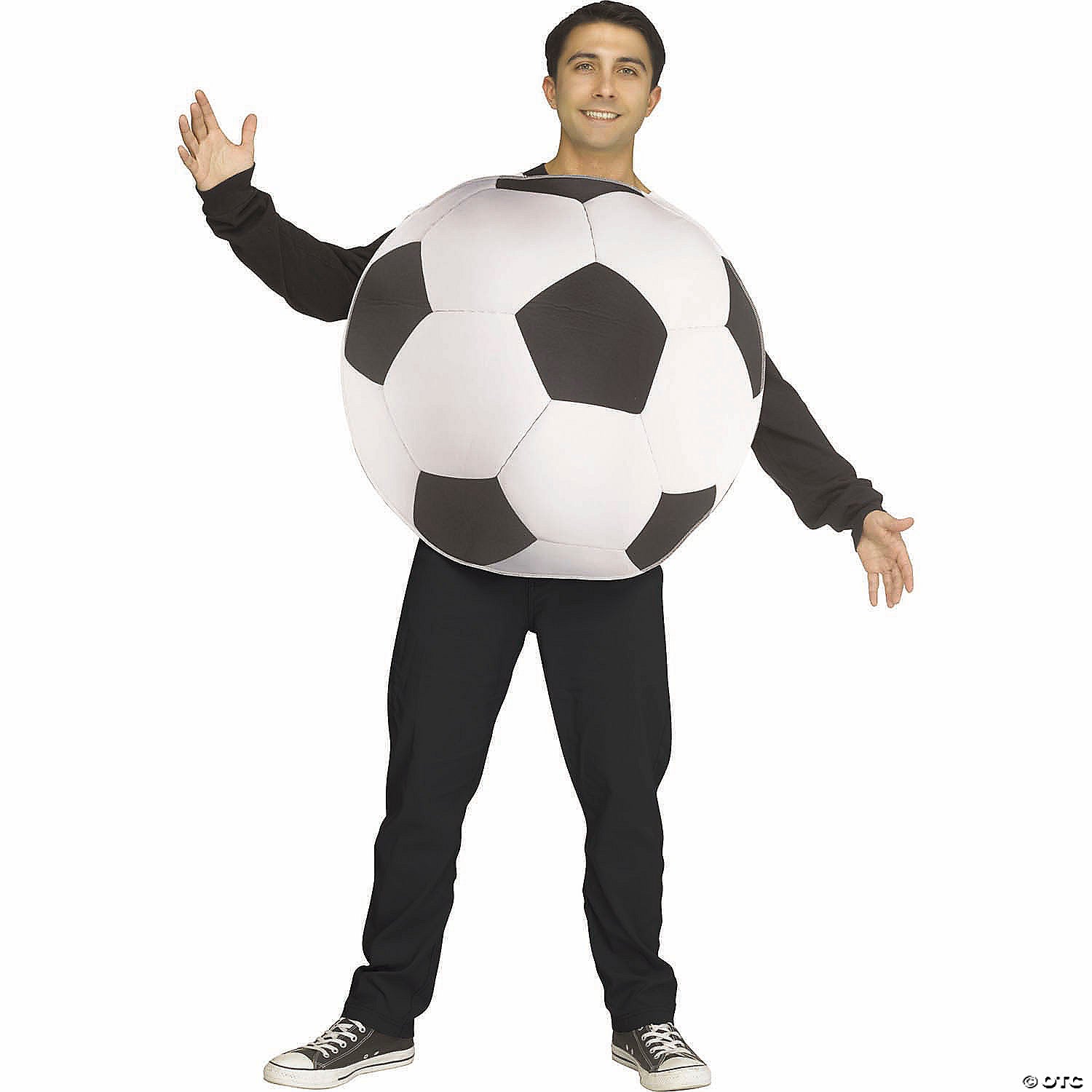 adults soccer ball sport ball polyester tunic costume   one size~fw137604s