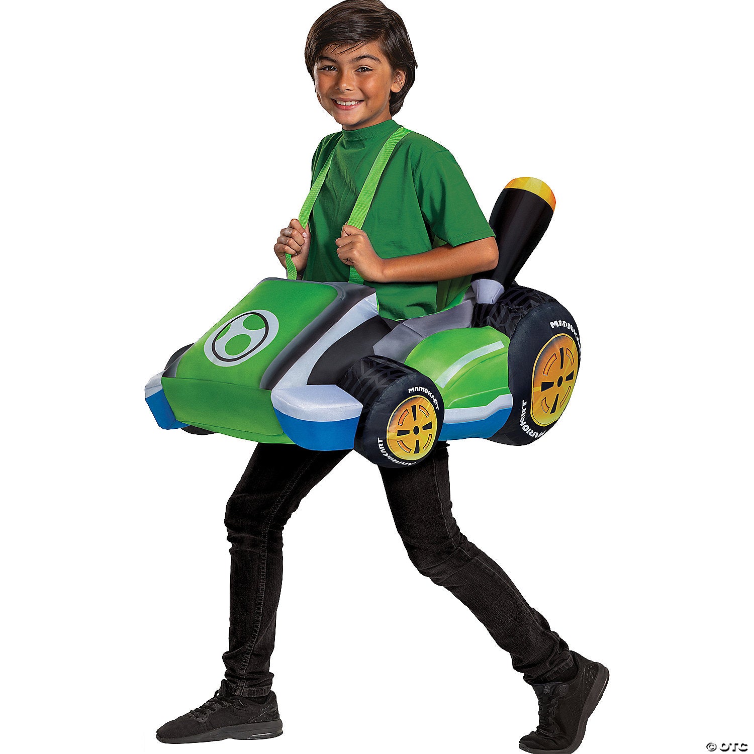 kids inflatable super mario bros & 8482  yoshi kart costume~dg108839-a02