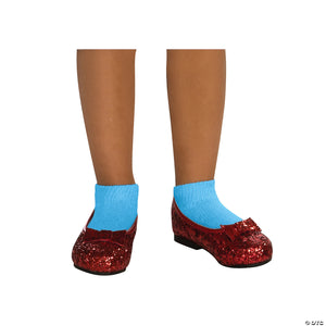 girl s deluxe wizard of oz& 8482  dorothy red sequin shoes   large size 2   3~ru89905
