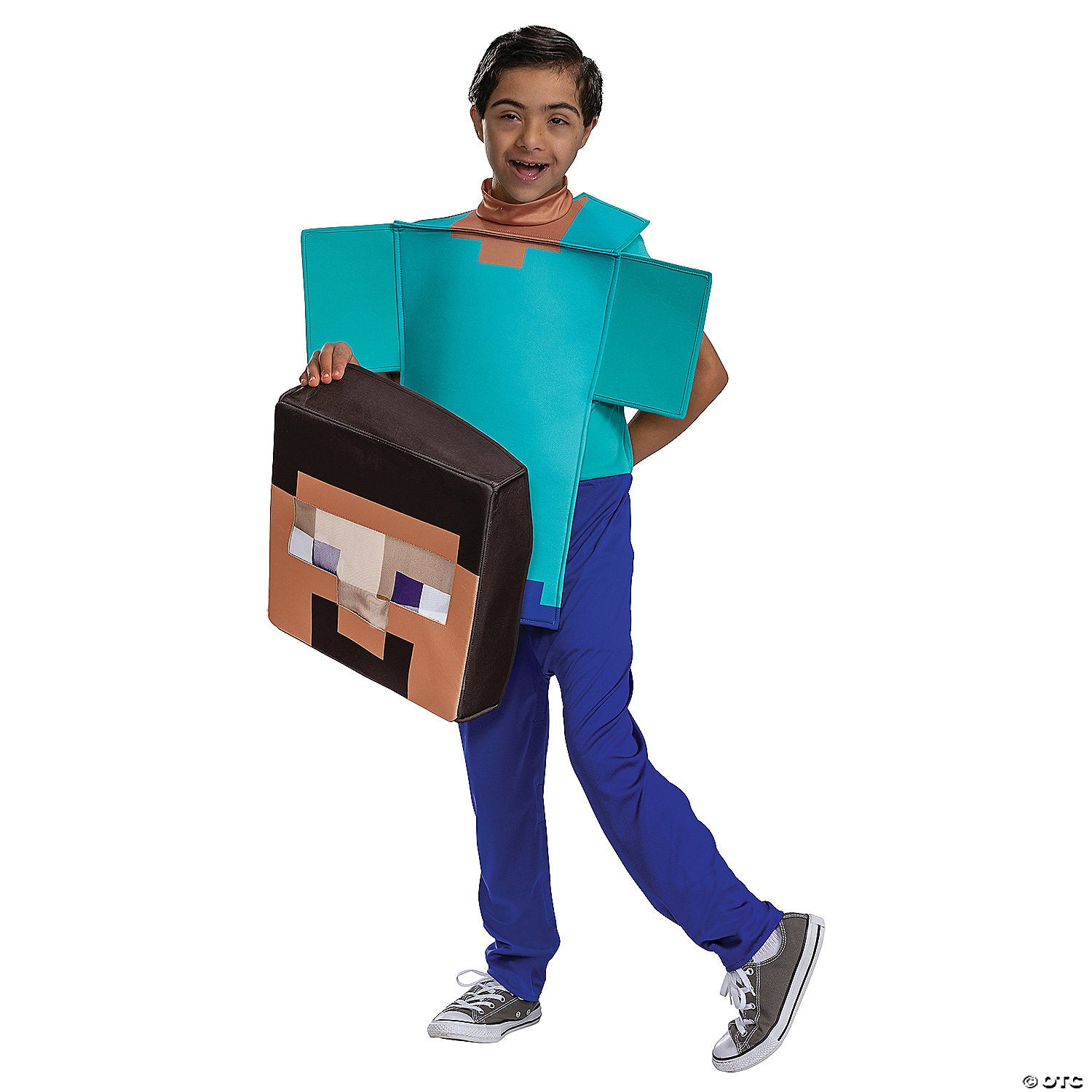 kids minecraft steve adaptive costume   small~dg120759l-a02
