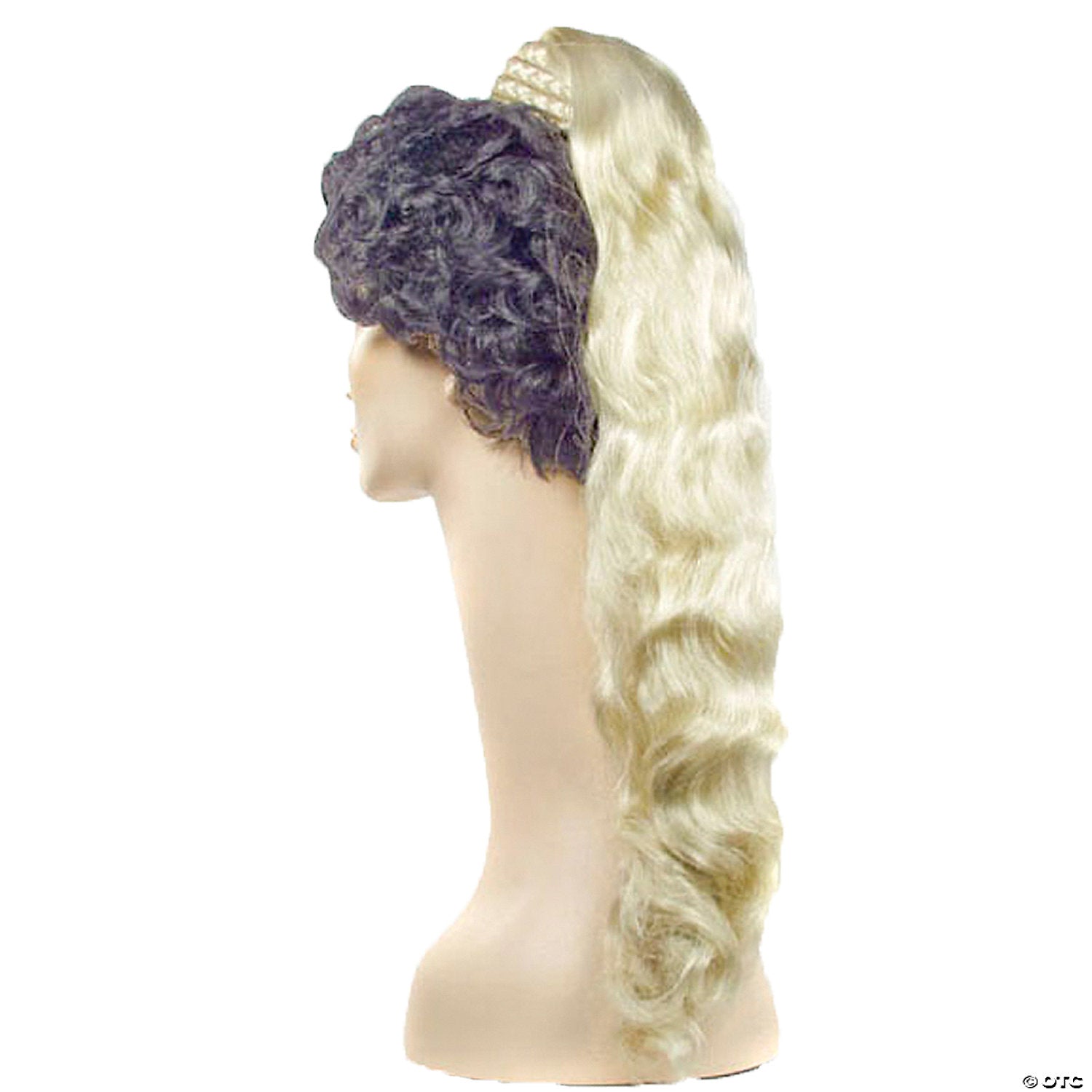 30  genie ponytail with braided base headpiece   light gold blonde 24~lw295lgbl