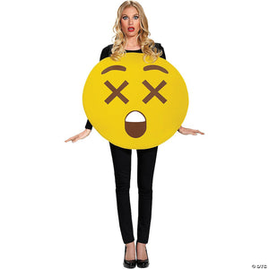 adult dizzy face emoji sandwich board costume~dg93080-a01